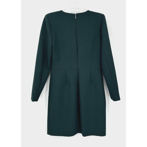 dress shift sheath long sleeve career business green 10 - Picture 6 of 7